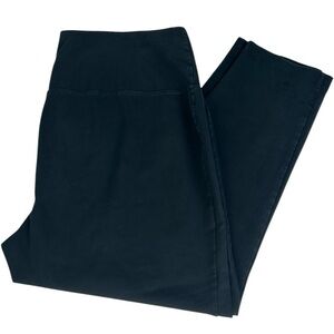 Chico's Zenergy Black Pull On Pants High Rise Large  2/12-14/ Ankle Straight